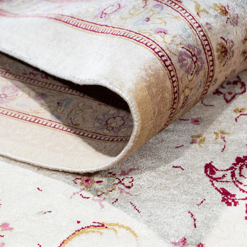 Dywan perski - Ghom - 233 x 158 cm - beżowy