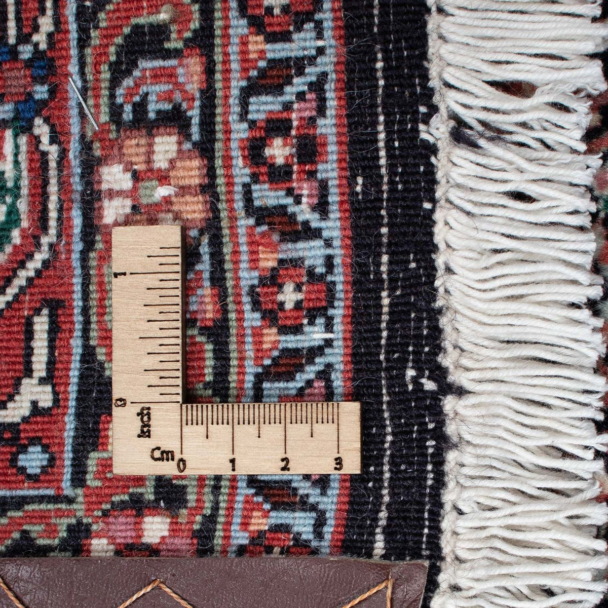 Dywan perski - Bijar - 211 x 130 cm - ciemnoniebieski