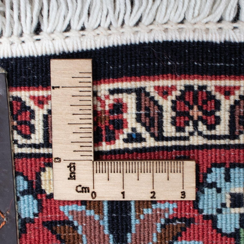 Biegacz Dywan perski - Bijar - 209 x 98 cm - ciemnoniebieski