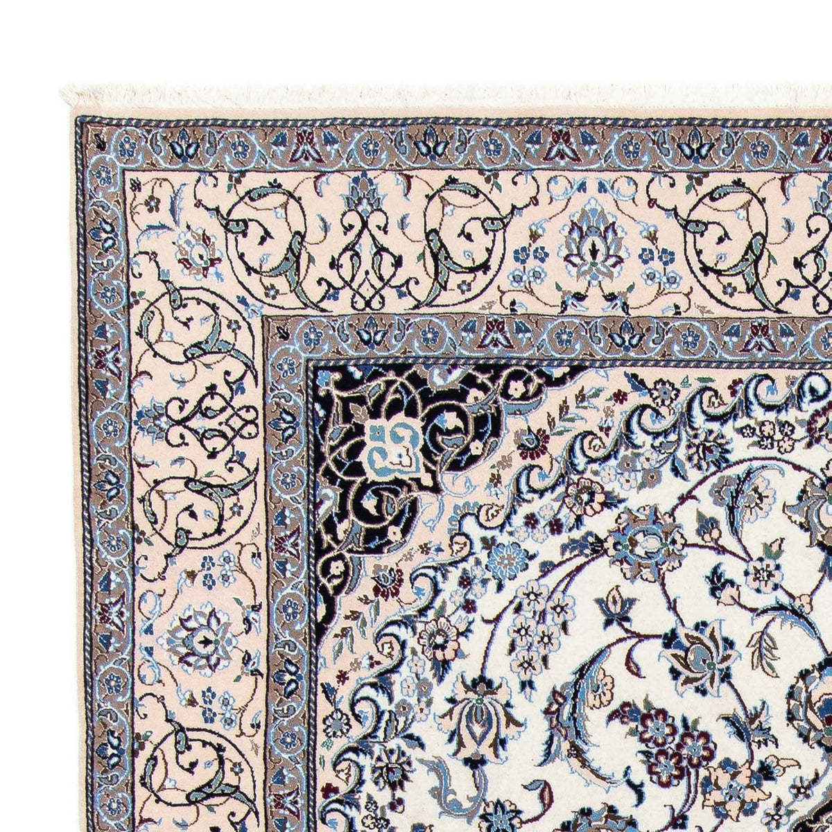 Dywan perski - Nain - Królewski - 301 x 203 cm - beżowy