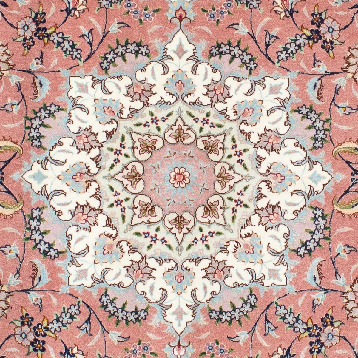 Dywan perski - Tabriz - Królewski - 204 x 154 cm - różowy