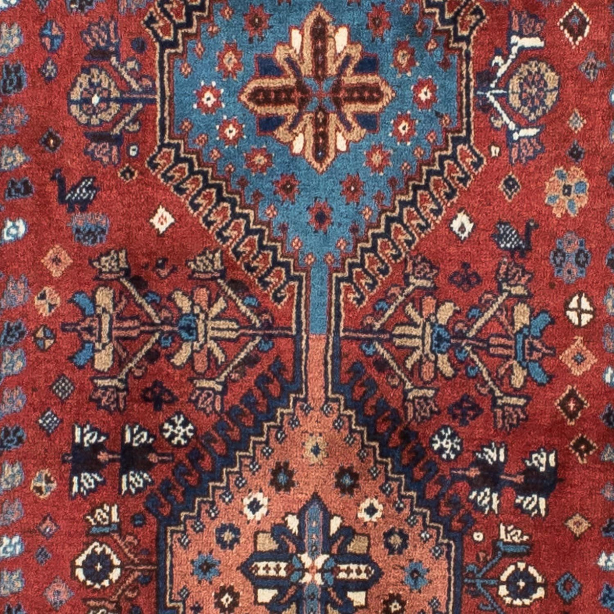 Biegacz Perski dywan - Nomadyczny - 370 x 84 cm - ciemna czerwień