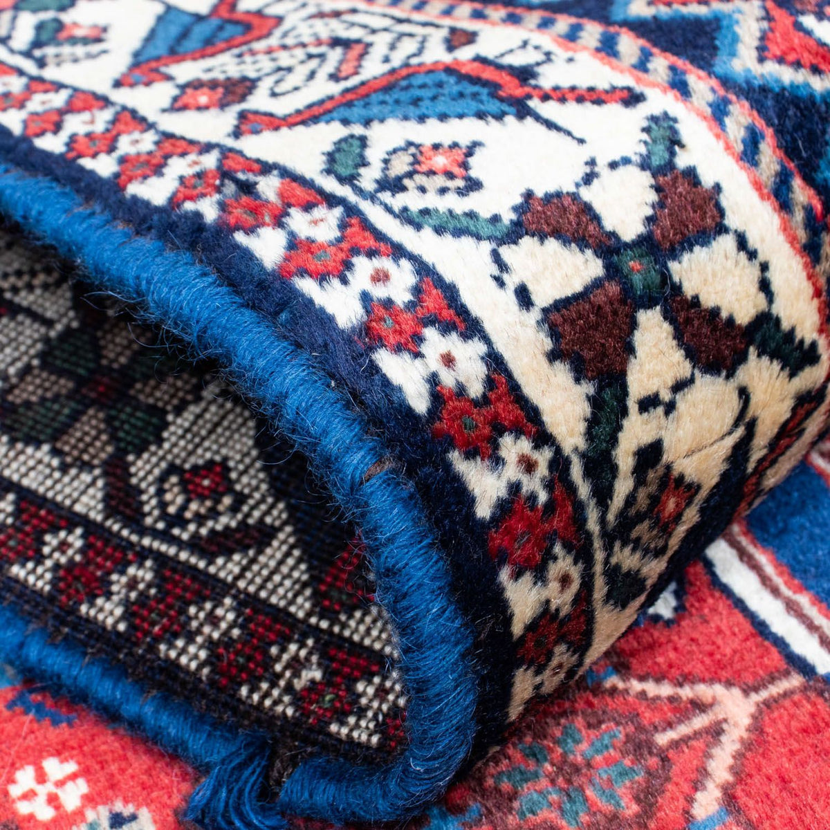 Biegacz Perski dywan - Nomadyczny - 380 x 78 cm - ciemna czerwień