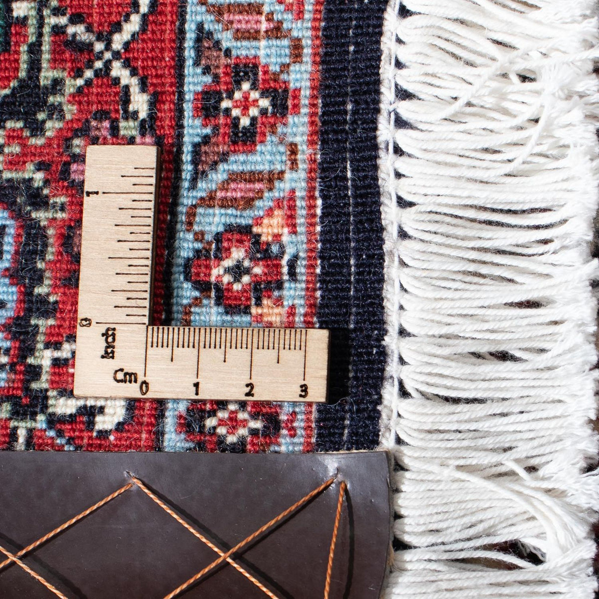 Biegacz Dywan perski - Bijar - 212 x 74 cm - ciemna czerwień