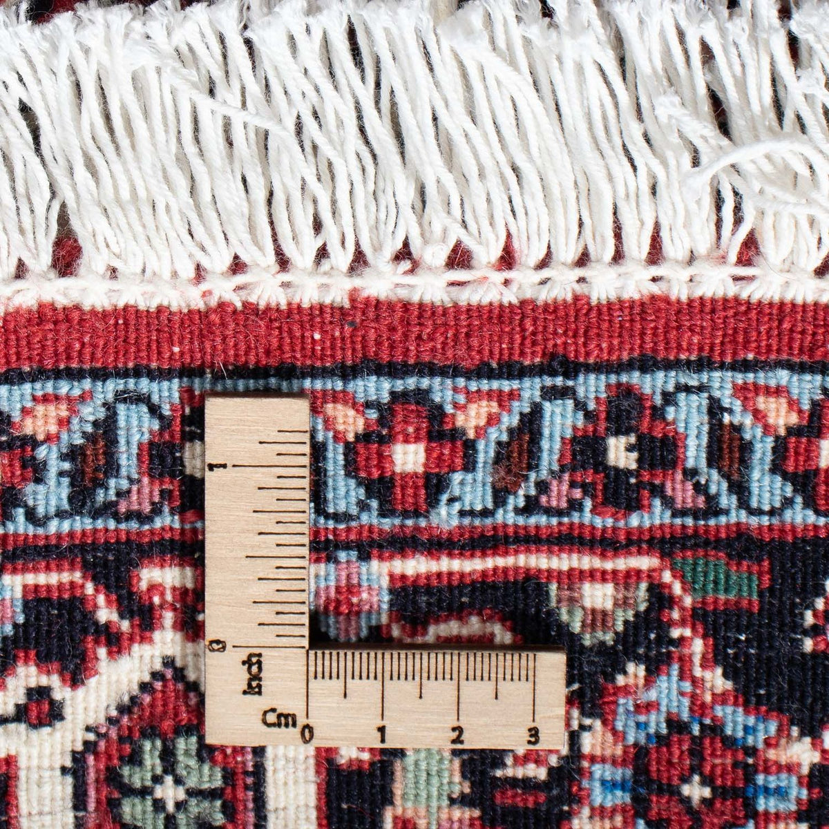 Biegacz Dywan perski - Bijar - 205 x 74 cm - ciemna czerwień