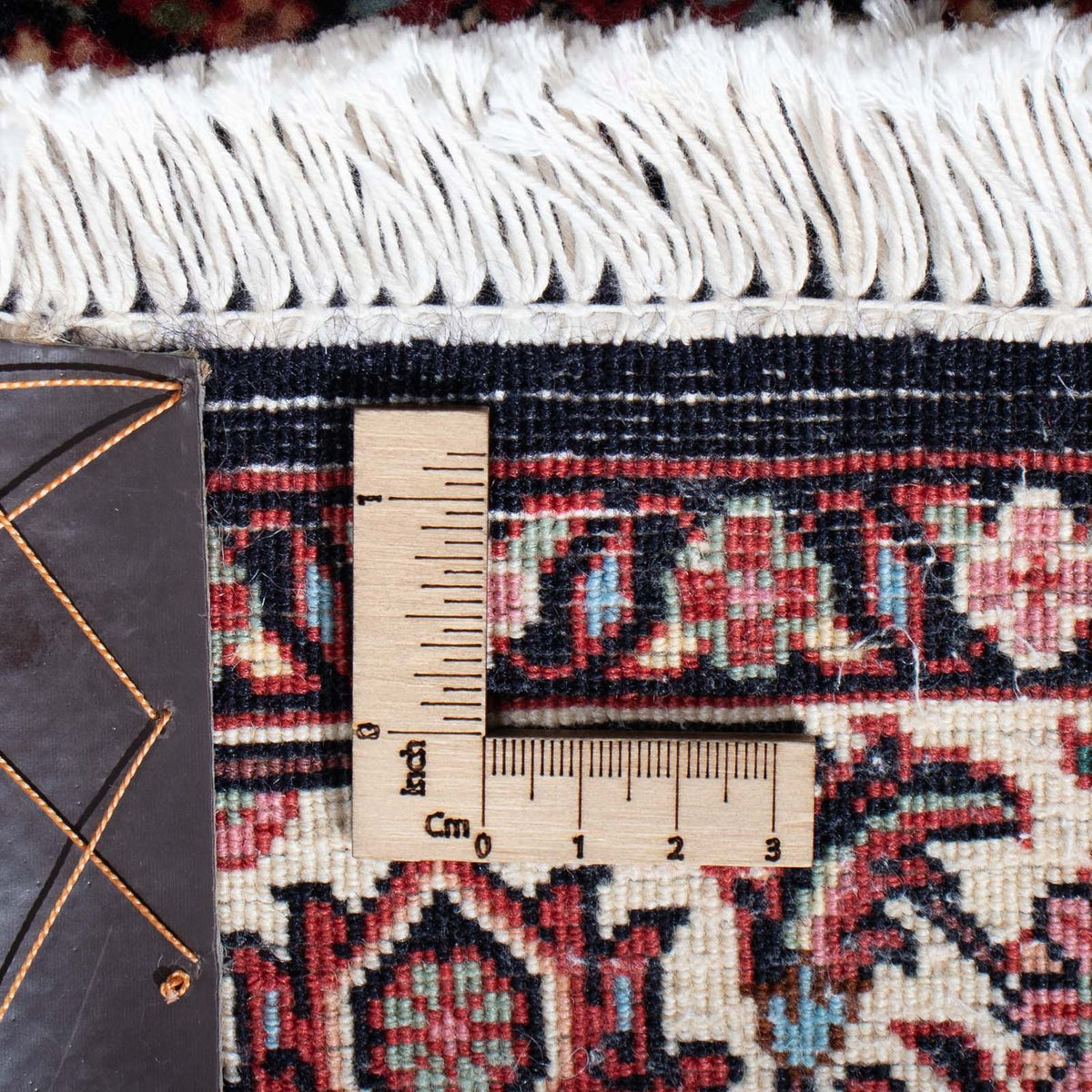 Biegacz Dywan perski - Bijar - 209 x 72 cm - ciemnoniebieski