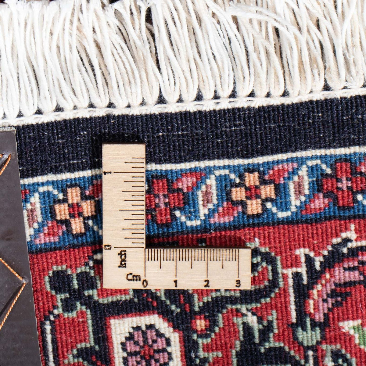 Biegacz Dywan perski - Bijar - 206 x 73 cm - ciemnoniebieski