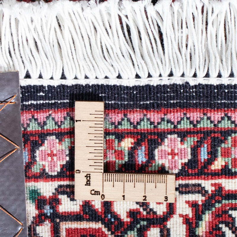 Biegacz Dywan perski - Bijar - 213 x 74 cm - ciemnoniebieski