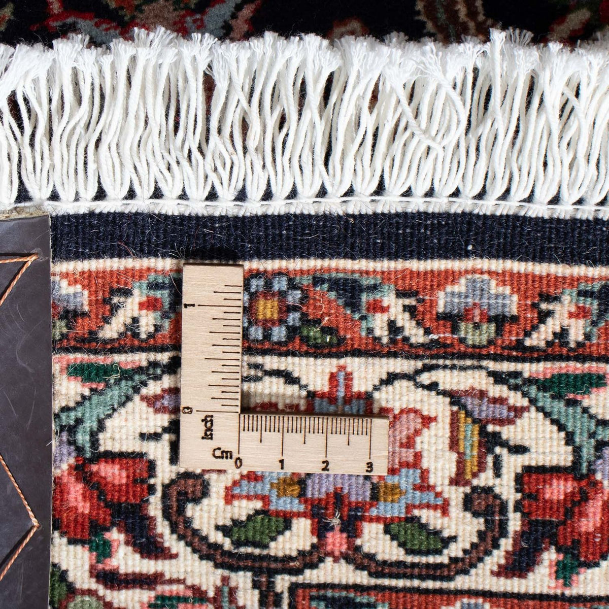 Biegacz Dywan perski - Bijar - 210 x 74 cm - ciemnoniebieski