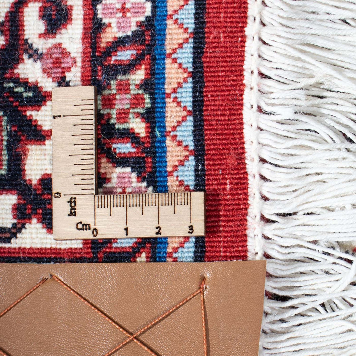 Biegacz Dywan perski - Bijar - 217 x 74 cm - beżowy