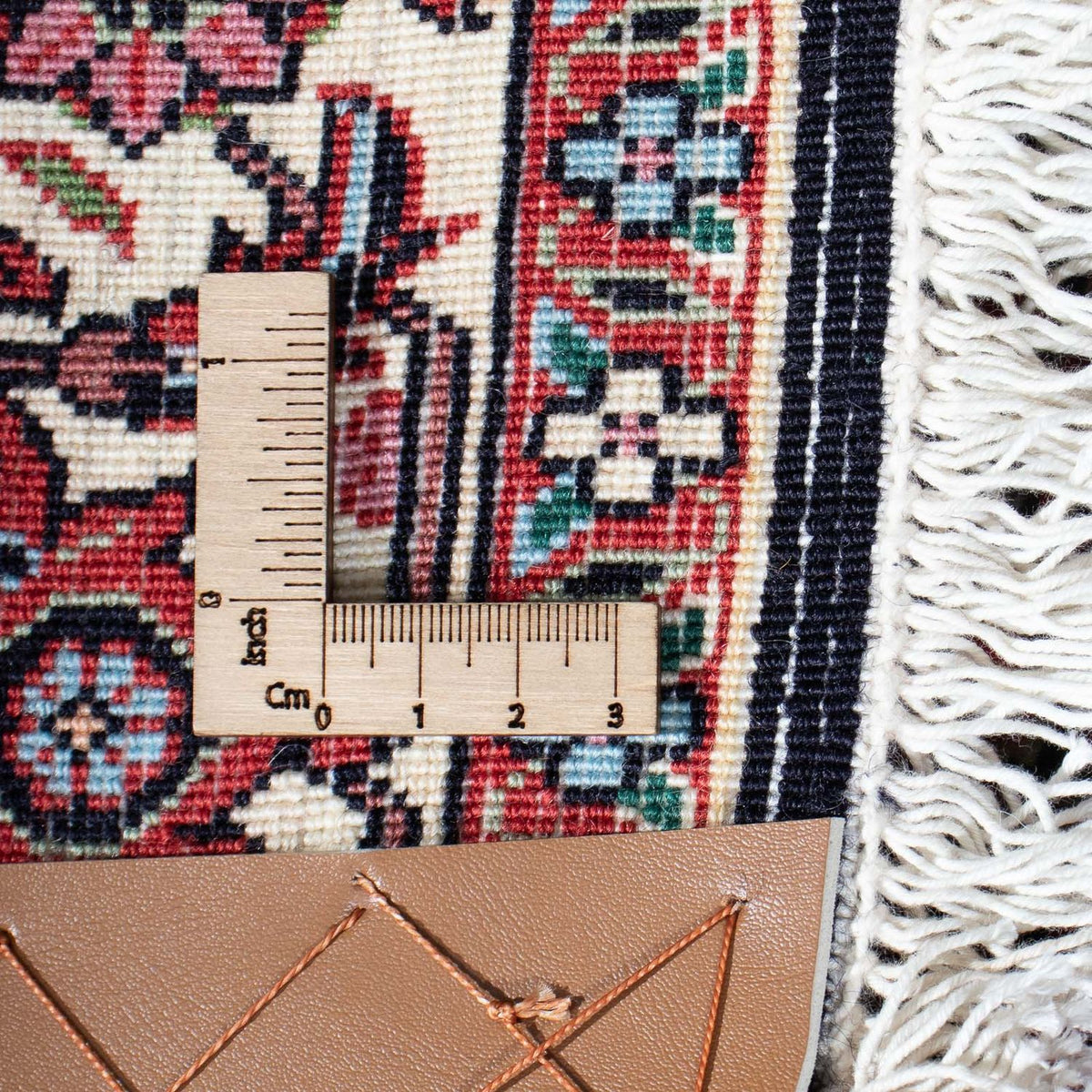 Biegacz Dywan perski - Bijar - 208 x 73 cm - ciemnoniebieski