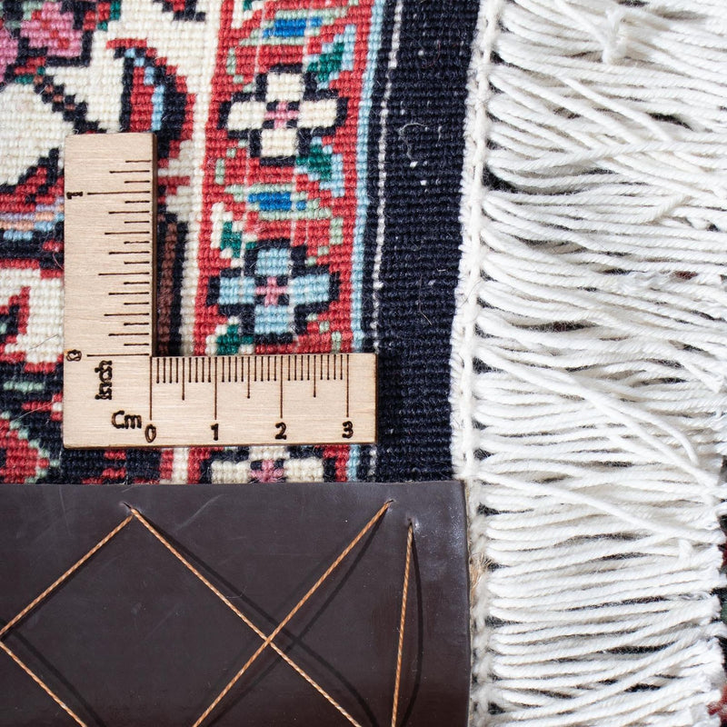 Biegacz Dywan perski - Bijar - 194 x 72 cm - ciemnoniebieski