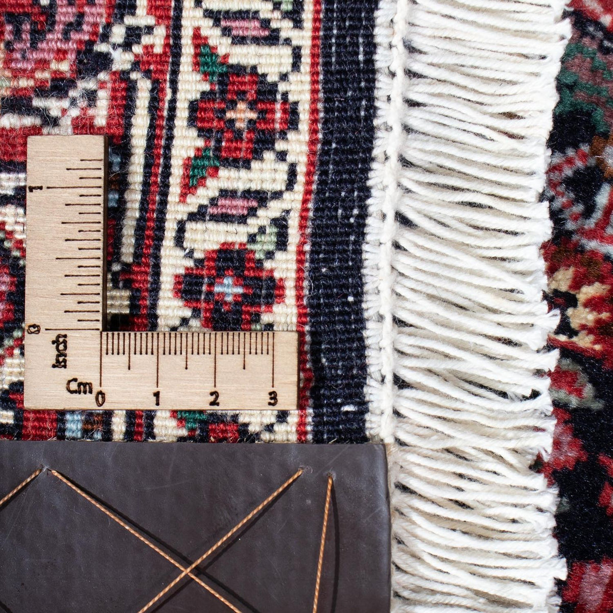 Biegacz Dywan perski - Bijar - 196 x 74 cm - ciemnoniebieski