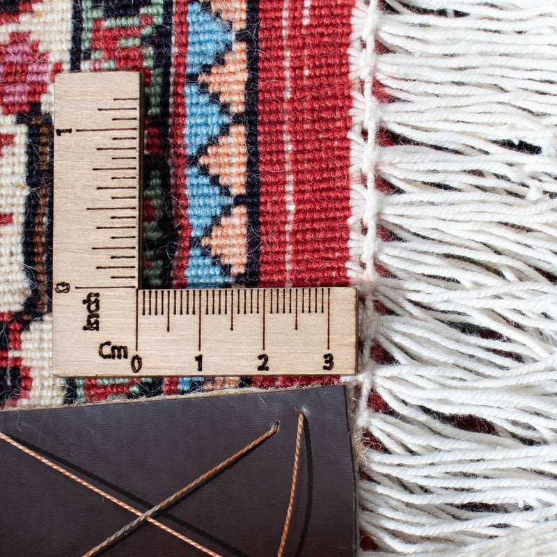 Biegacz Dywan perski - Bijar - 205 x 74 cm - ciemna czerwień