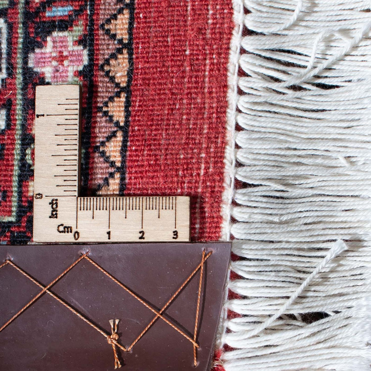 Biegacz Dywan perski - Bijar - 302 x 81 cm - czerwony