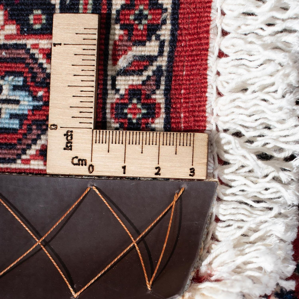 Biegacz Dywan perski - Bijar - 307 x 75 cm - czerwony