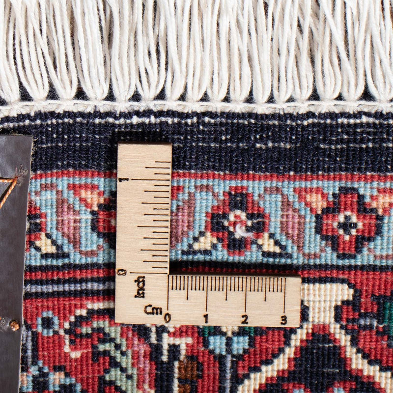 Biegacz Dywan perski - Bijar - 289 x 83 cm - ciemnoniebieski