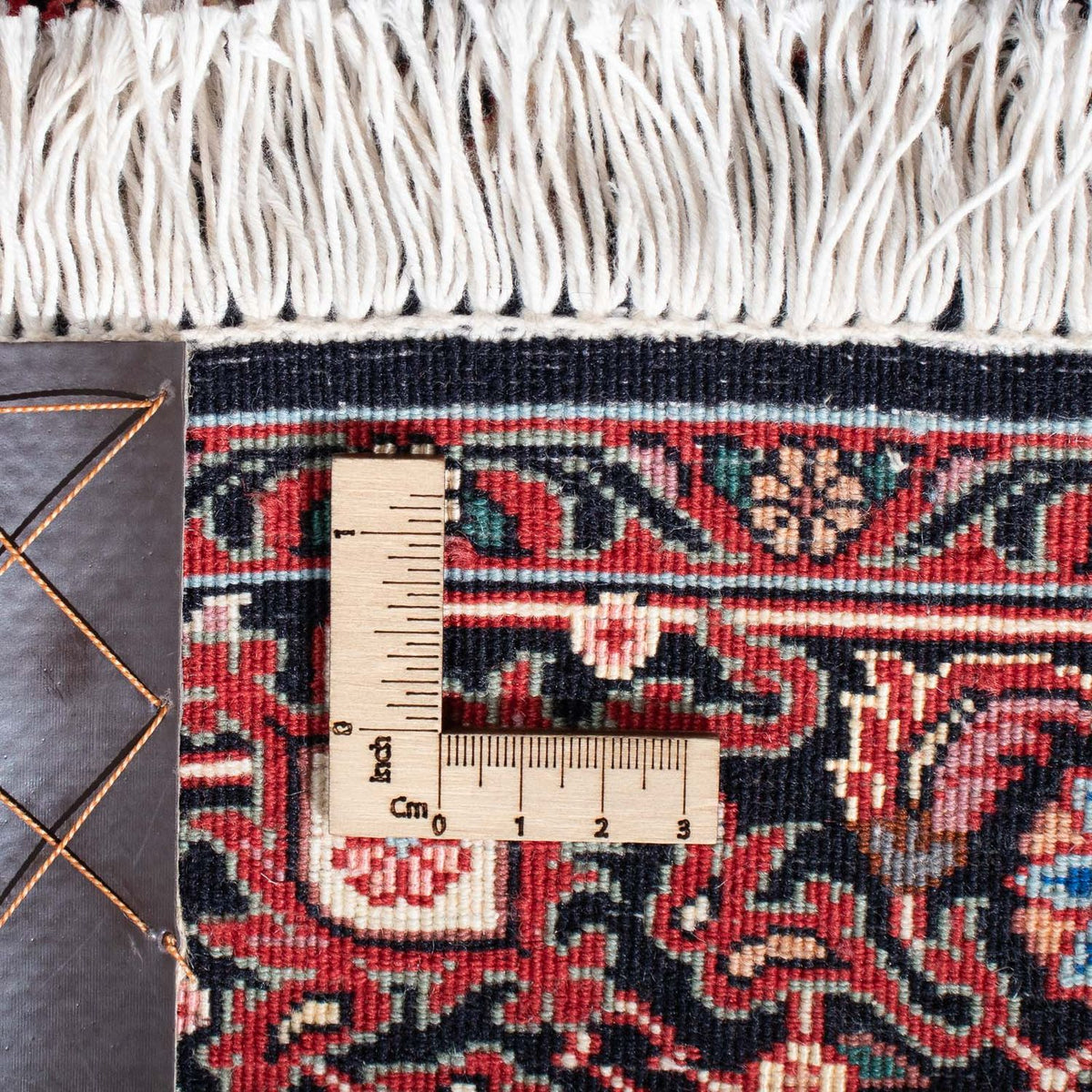 Biegacz Dywan perski - Bijar - 313 x 83 cm - ciemna czerwień