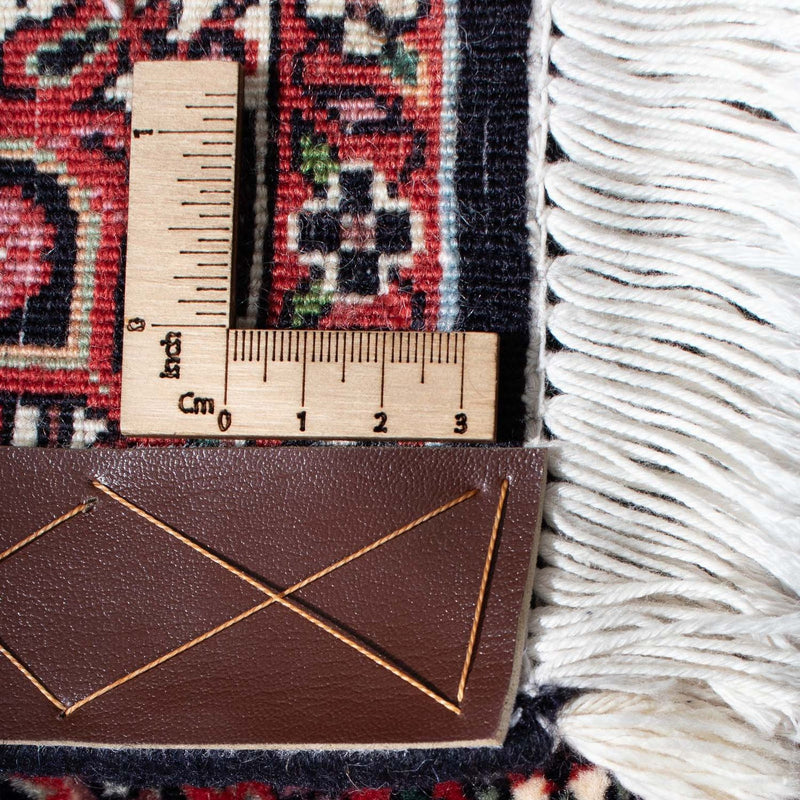 Biegacz Dywan perski - Bijar - 300 x 83 cm - ciemna czerwień