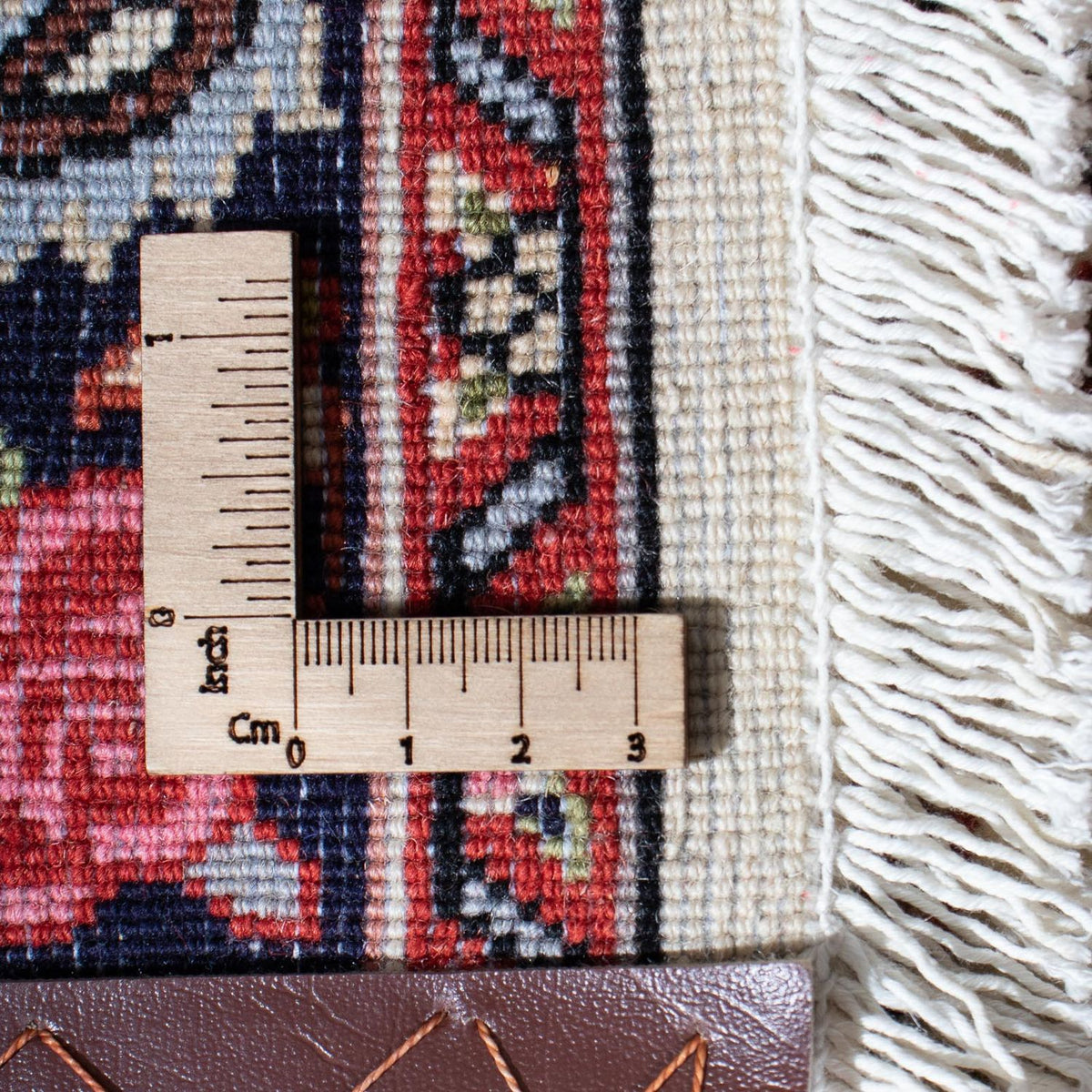 Biegacz Dywan perski - Bijar - 312 x 59 cm - beżowy