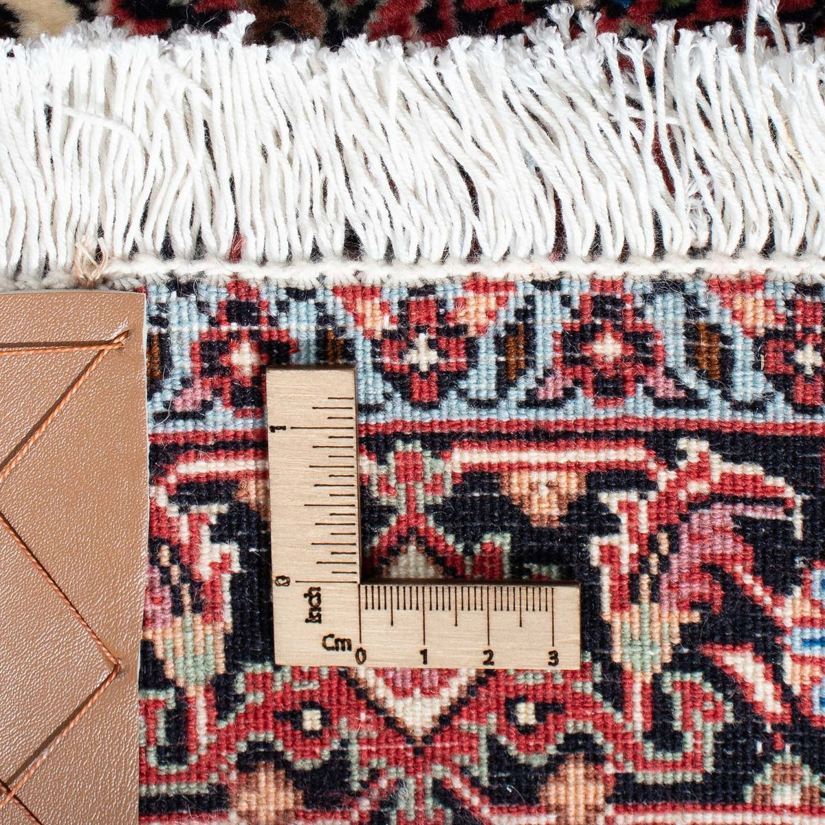 Biegacz Dywan perski - Bijar - 213 x 76 cm - beżowy