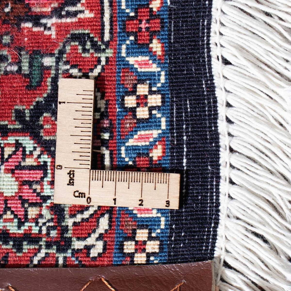 Biegacz Dywan perski - Bijar - 300 x 84 cm - ciemnoniebieski