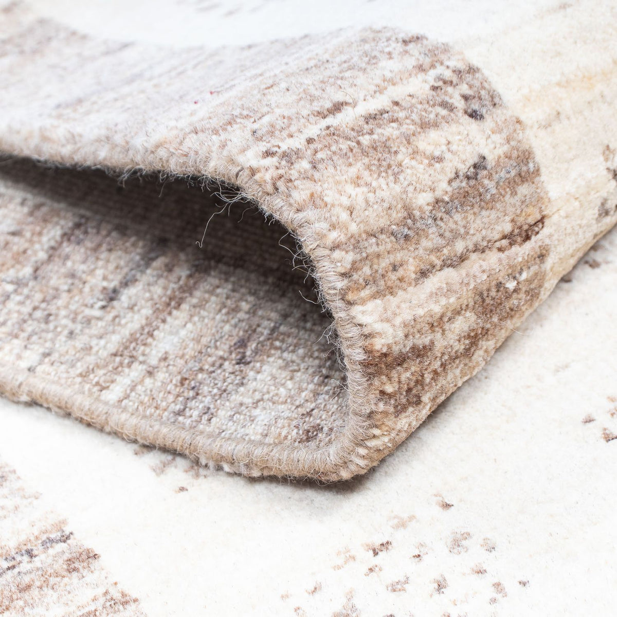 Biegacz Dywan Gabbeh - Loribaft Perski - 295 x 79 cm - beżowy