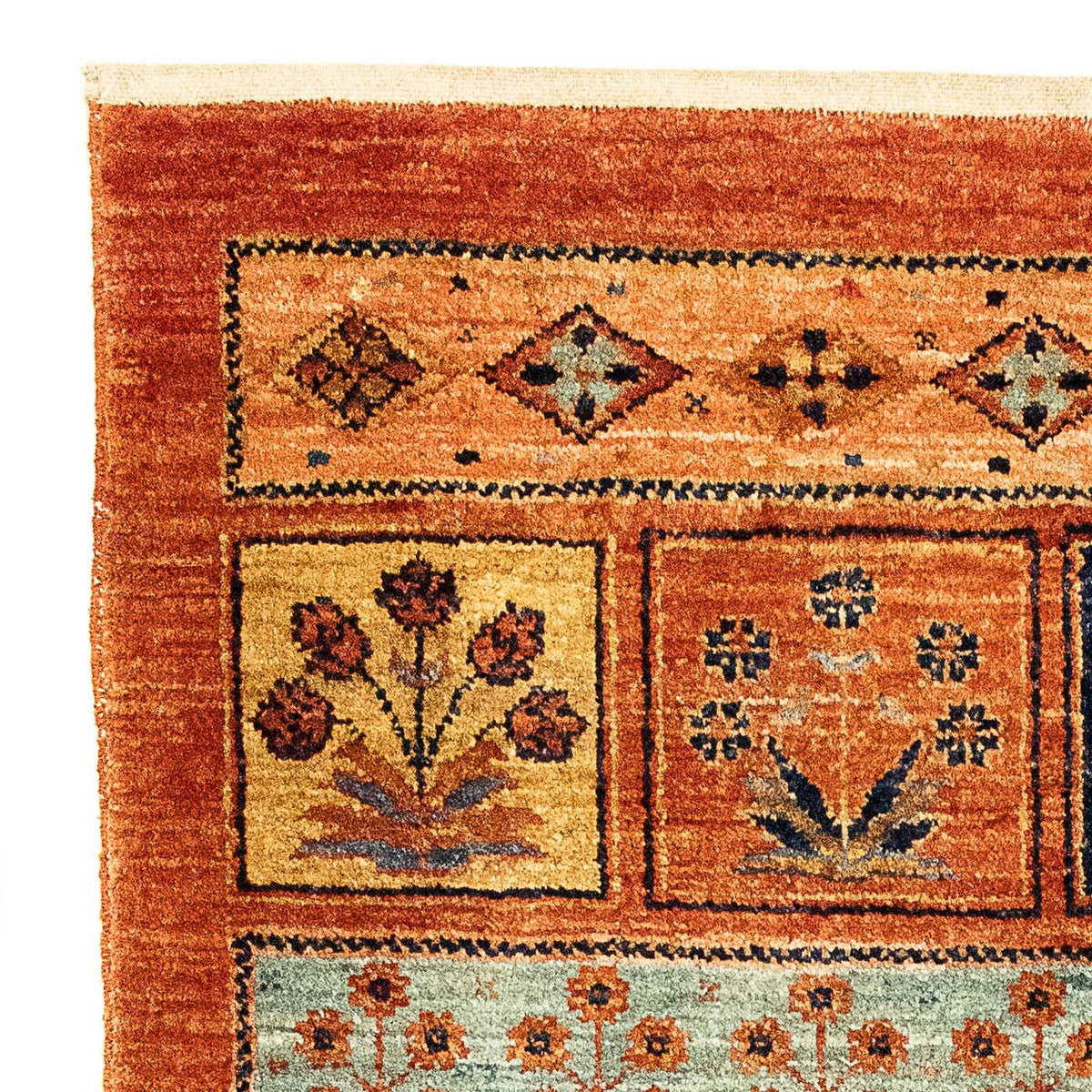 Dywan pakistański - 93 x 85 cm - rdza