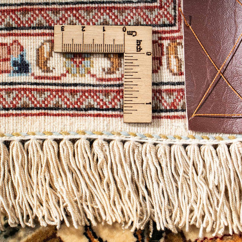 Dywan perski - Ghom - 209 x 136 cm - jasnobrązowy