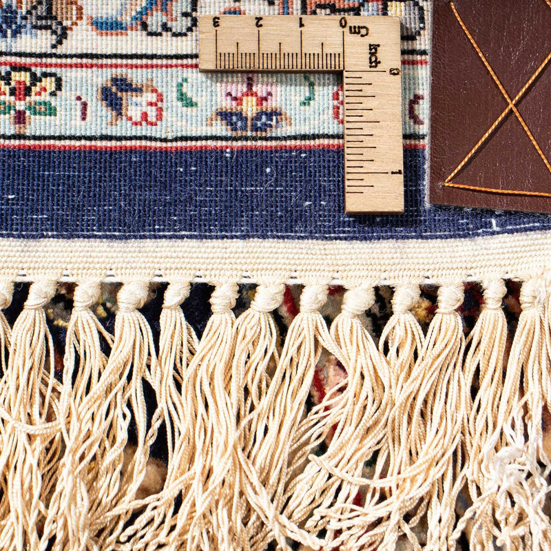 Dywan perski - Tabriz - Królewski - 198 x 129 cm - ciemnoniebieski