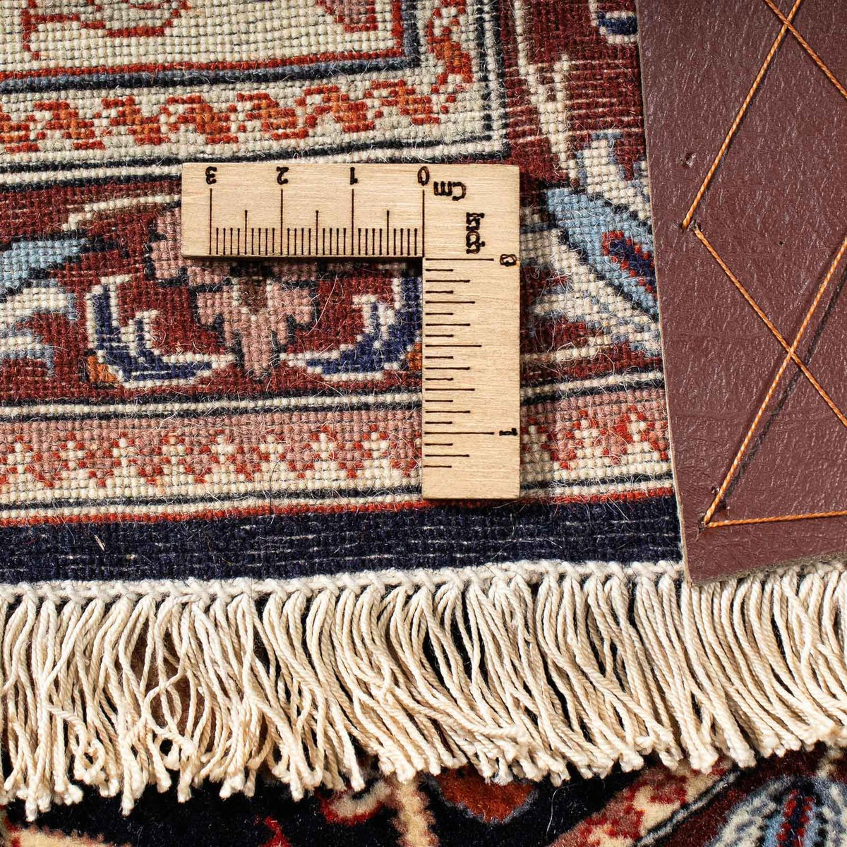 Dywan perski - Ghom - 210 x 132 cm - ciemnoniebieski