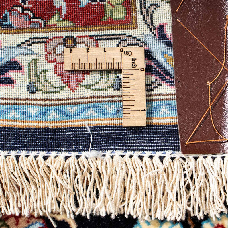 Dywan perski - Ghom - 212 x 140 cm - ciemnoniebieski