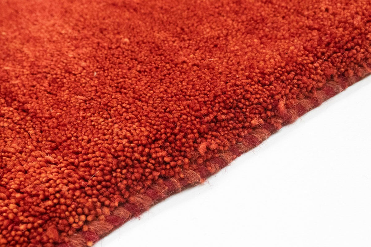 Biegacz Dywan Gabbeh - perski - 206 x 85 cm - czerwony