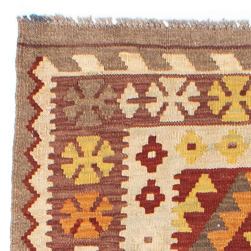 Biegacz Dywan Kelim - Orientalny - 198 x 78 cm - beżowy