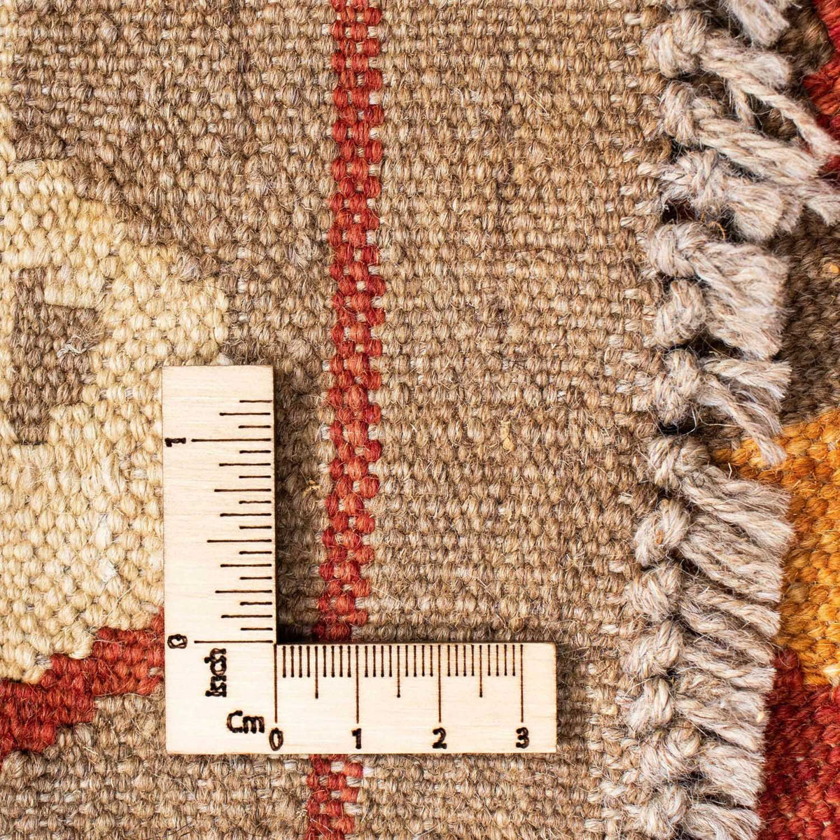 Biegacz Dywan Kelim - Orientalny - 198 x 78 cm - beżowy