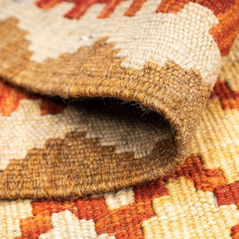 Biegacz Dywan Kelim - Orientalny - 197 x 79 cm - beżowy