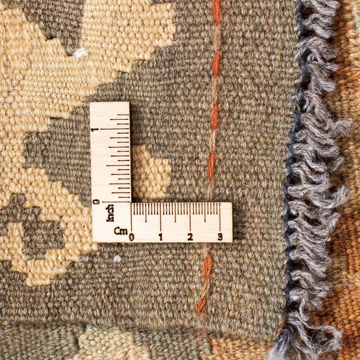 Biegacz Dywan Kelim - Orientalny - 200 x 78 cm - beżowy