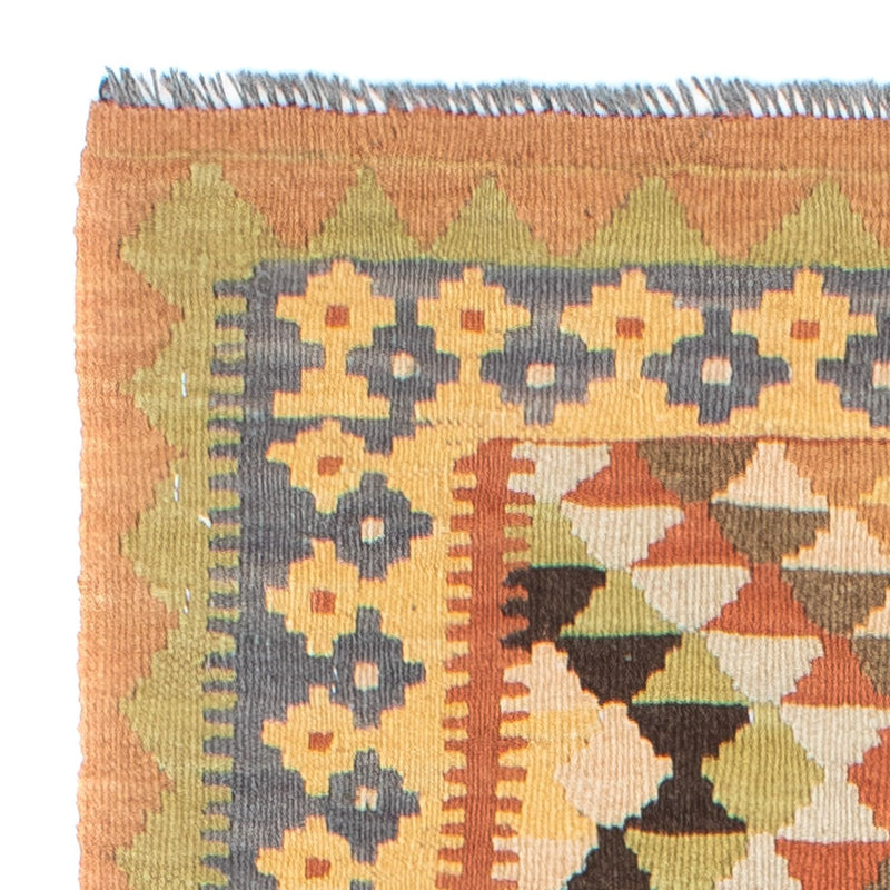 Biegacz Dywan Kelim - Orientalny - 200 x 91 cm - jasnobrązowy