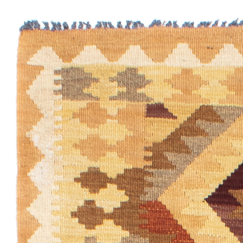 Biegacz Dywan Kelim - Orientalny - 191 x 77 cm - jasnobrązowy