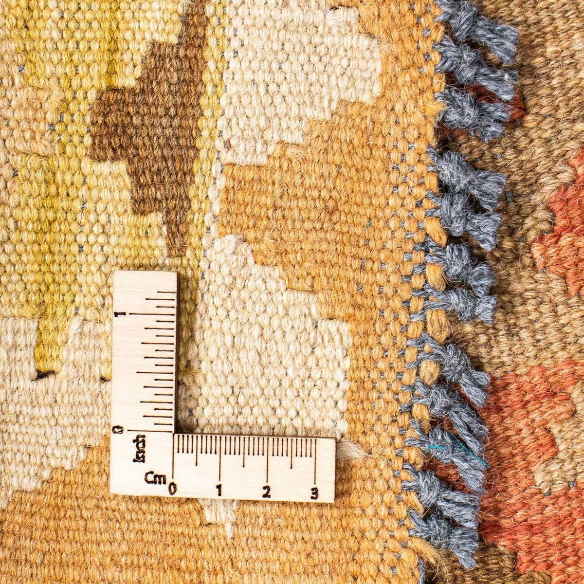 Biegacz Dywan Kelim - Orientalny - 191 x 77 cm - jasnobrązowy