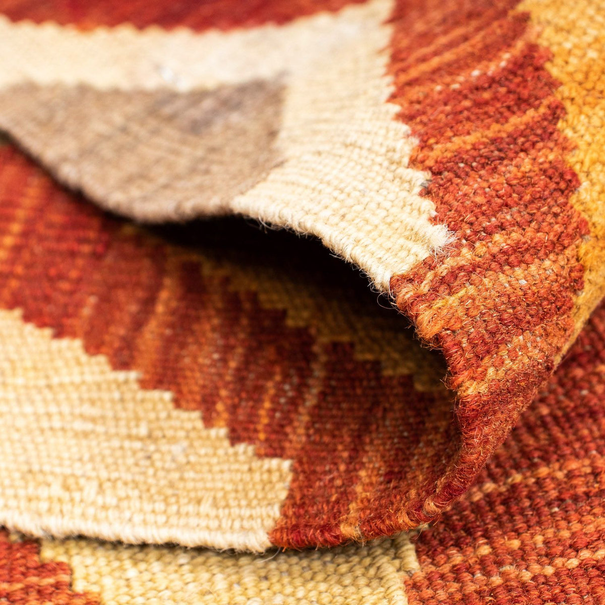 Biegacz Dywan Kelim - Orientalny - 193 x 73 cm - rdza