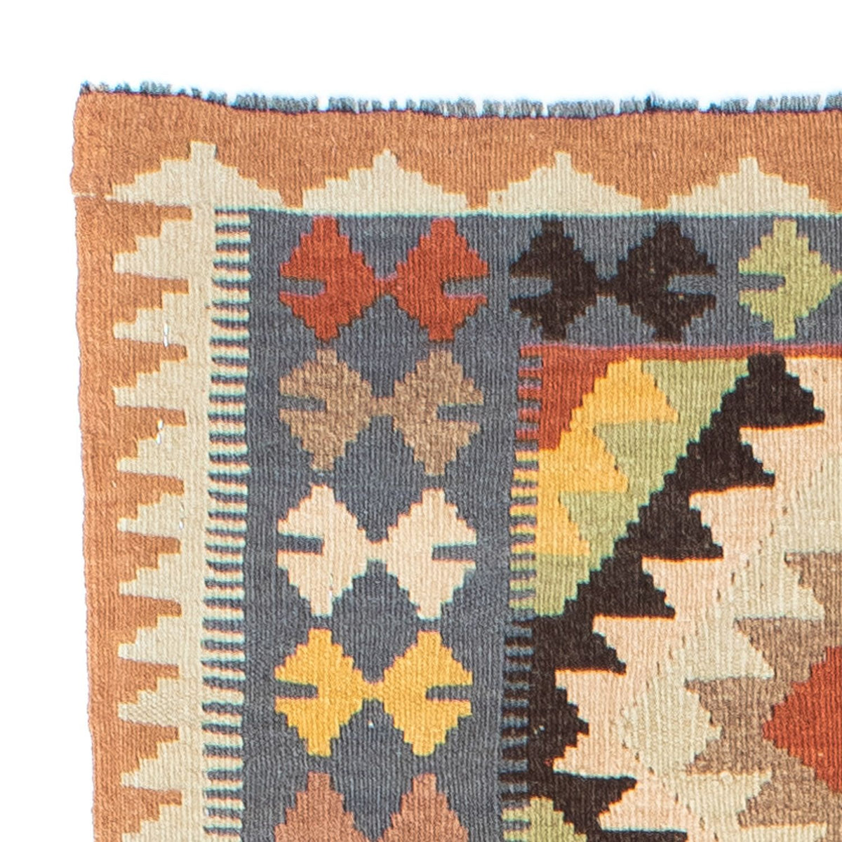 Biegacz Dywan Kelim - Orientalny - 230 x 69 cm - beżowy