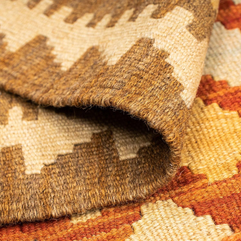 Biegacz Dywan Kelim - Orientalny - 191 x 74 cm - jasnobrązowy