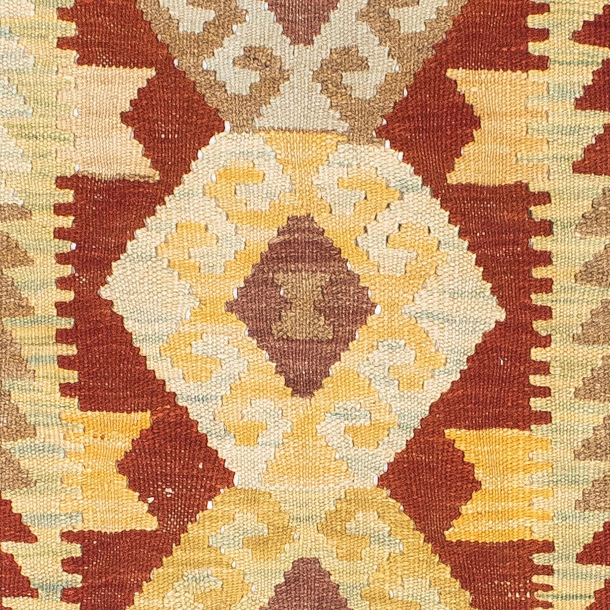 Biegacz Dywan Kelim - Orientalny - 192 x 72 cm - jasnobrązowy