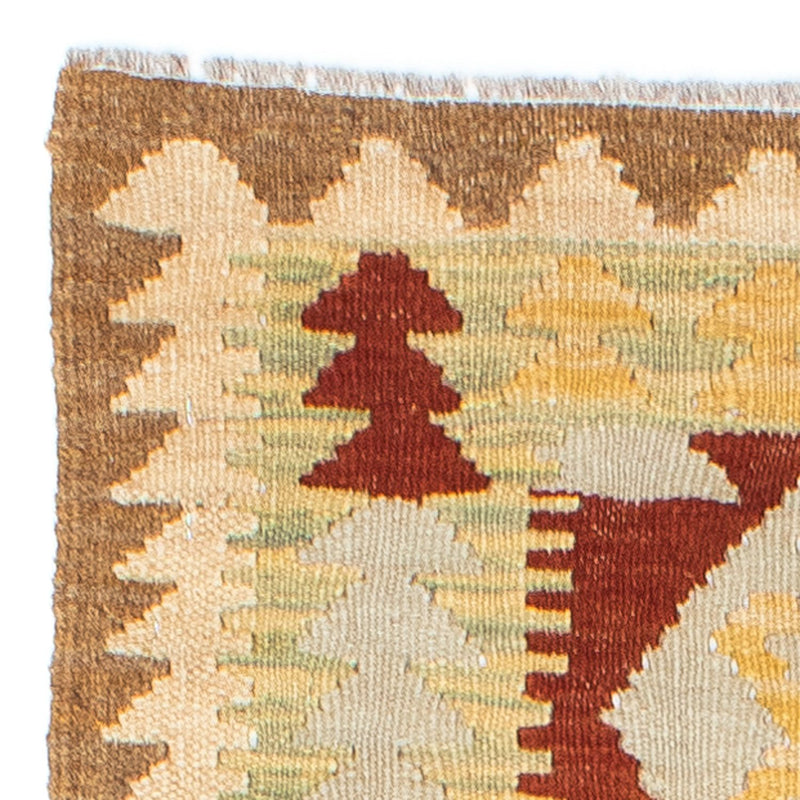 Biegacz Dywan Kelim - Orientalny - 192 x 72 cm - jasnobrązowy