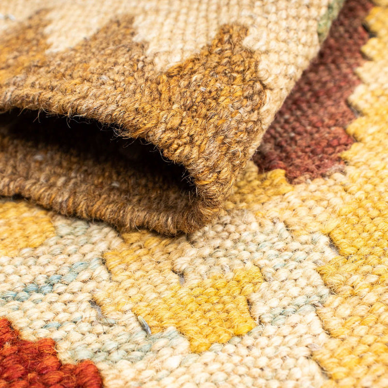 Biegacz Dywan Kelim - Orientalny - 192 x 72 cm - jasnobrązowy