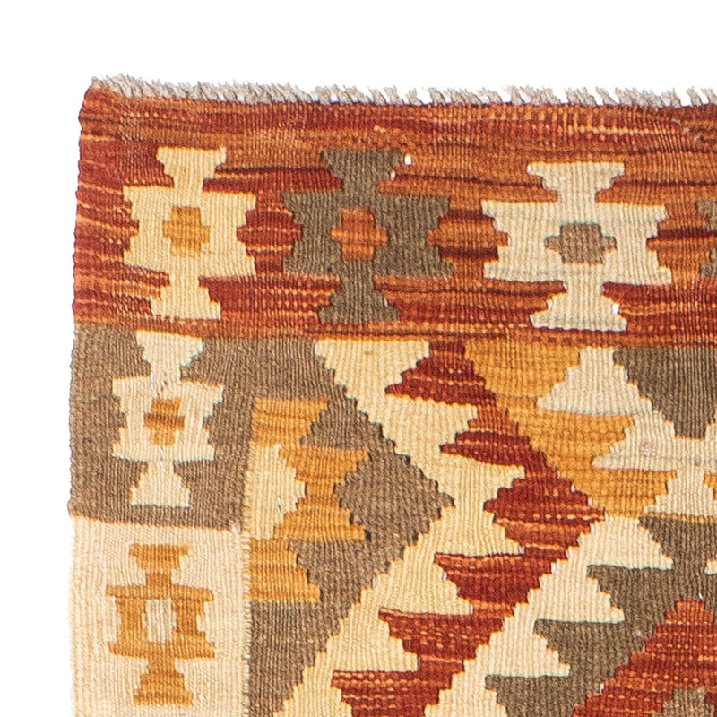 Biegacz Dywan Kelim - Orientalny - 197 x 69 cm - beżowy