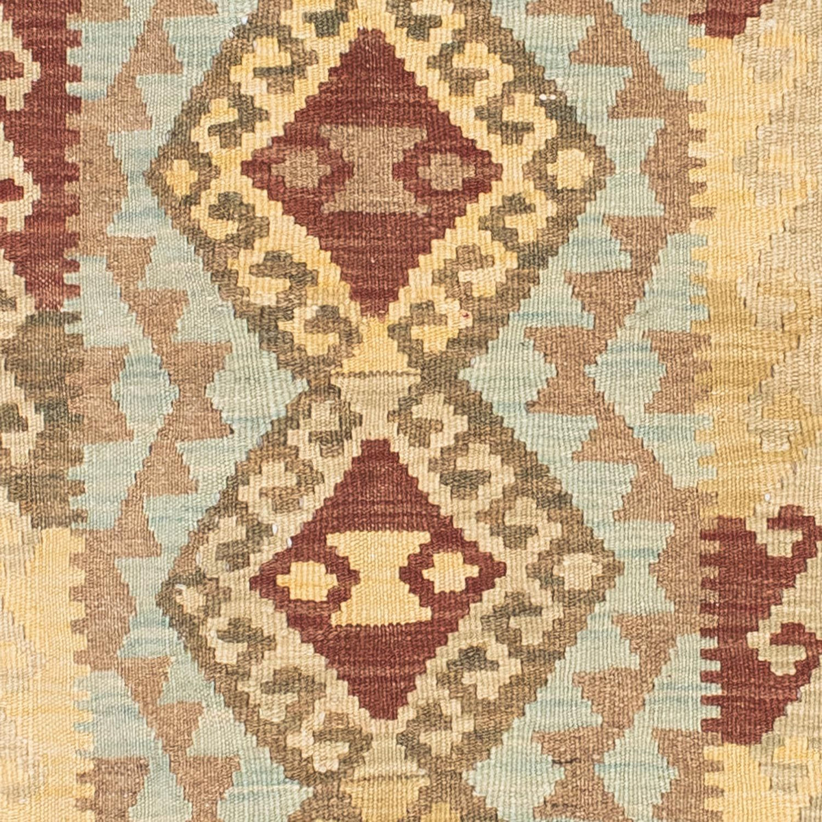 Biegacz Dywan Kelim - Orientalny - 201 x 73 cm - czerwony