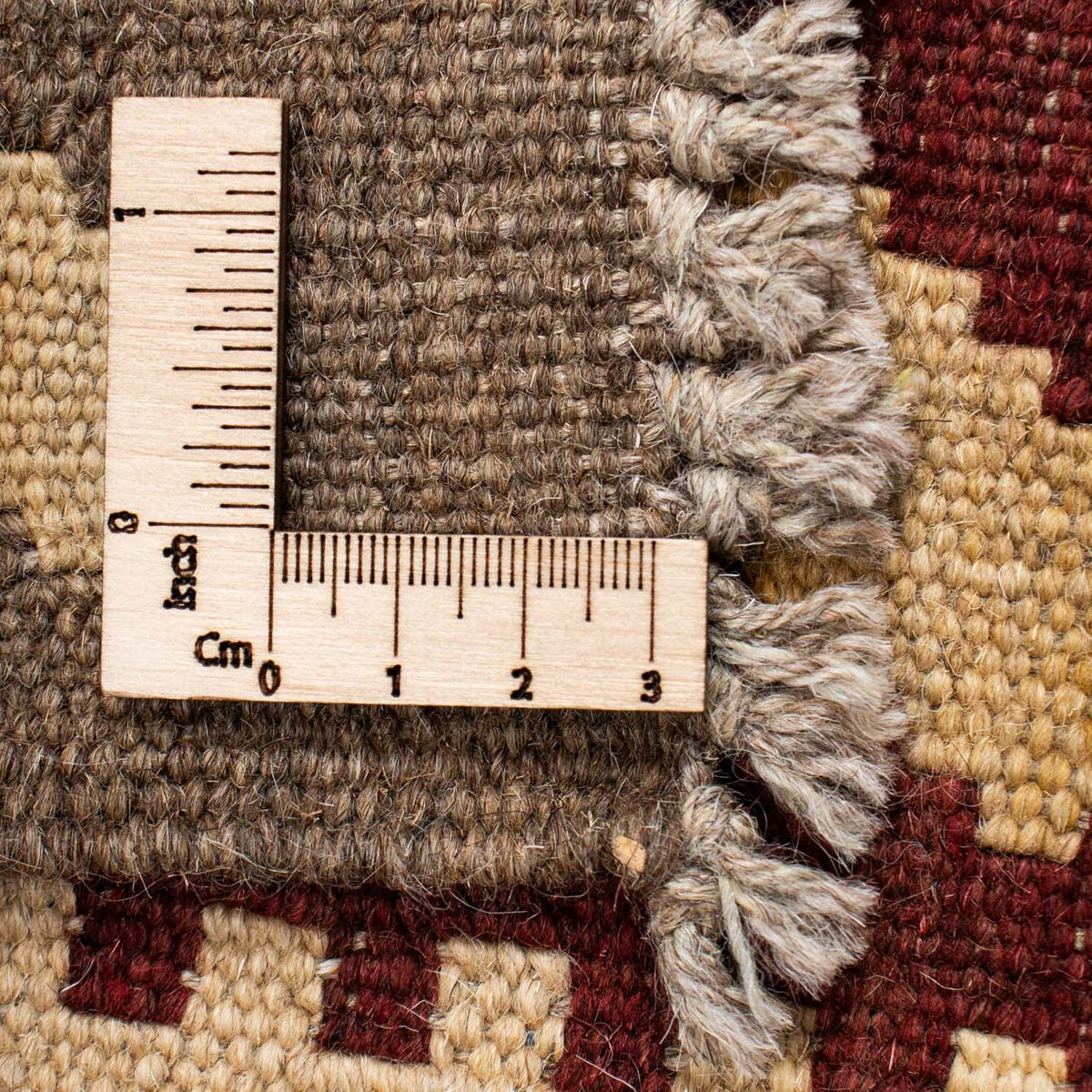 Biegacz Dywan Kelim - Orientalny - 202 x 73 cm - beżowy