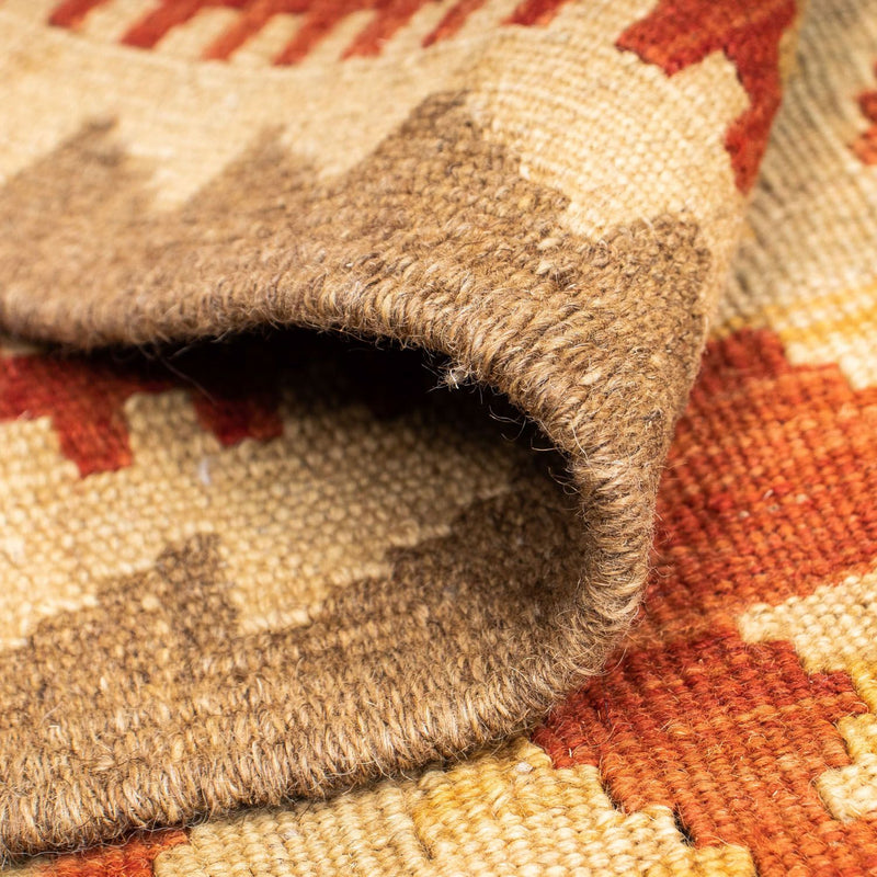 Biegacz Dywan Kelim - Orientalny - 200 x 85 cm - beżowy